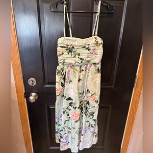 Abercrombie & Fitch - Emerson Strapless Poplin Midi Dress